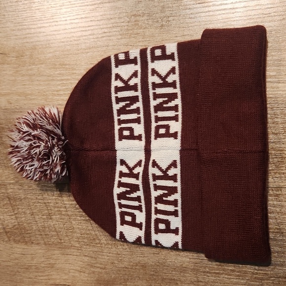 PINK Beenie Hat with Pom Pom - Picture 2 of 2
